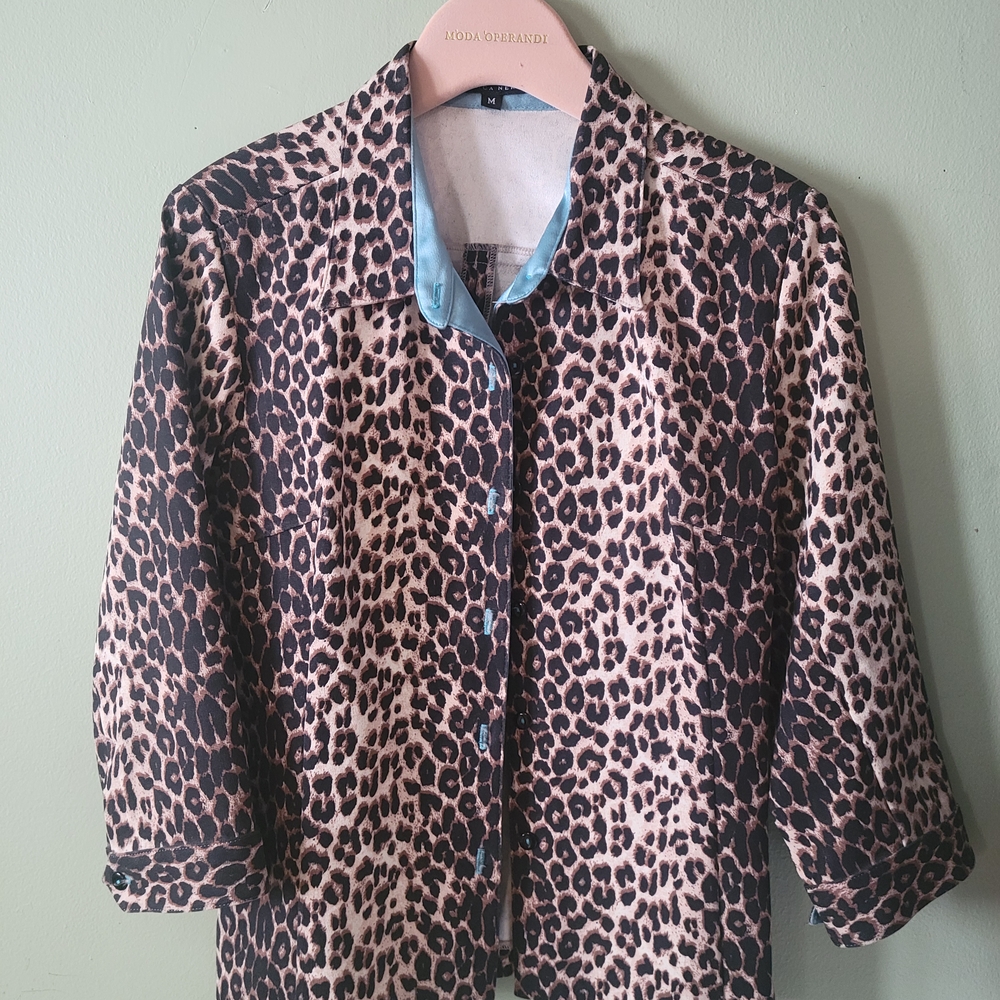 Maria Bianca Nero Animal Print Blouse
